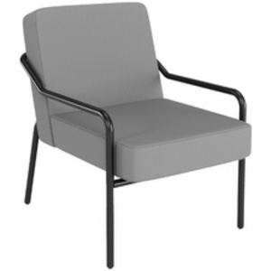 PAPERFLOW Fauteuil visiteur d'extérieur MEDSO KLASSIK M gris