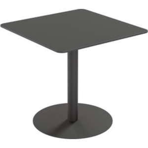 PAPERFLOW Table de jardin CROSS, (L)800 x (P)800 mm, noir