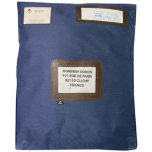 ALBA Sac navette 'POCSOUGMB' avec soufflet, polyester, bleu