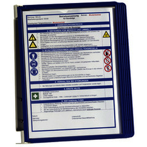 PUPITRE A PIVOT MURAL 5 POCHESA4 BLEU FONCE TARIFOLD