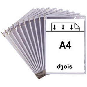 POCHE A PIVOT TARIFOLD BLANC  A4  OUVERTURE EN HAUT