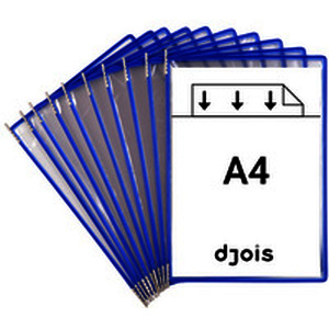 POCHE A PIVOT TARIFOLD BLEU   A4  OUVERTURE EN HAUT