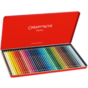 CARAN D'ACHE Crayons de couleur PABLO, étui métal de 40