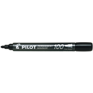 PILOT Marqueur permanent 100, pointe ogive, noir