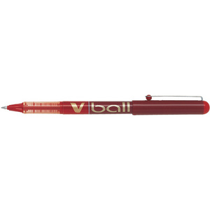PILOT Stylo roller V Ball VB7, pointe métal, rouge