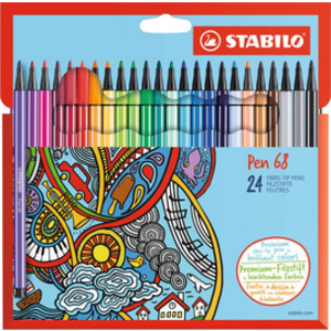 FEUTRE STABILO PEN 68 1MM ETUIDE 24 ASSORTIS