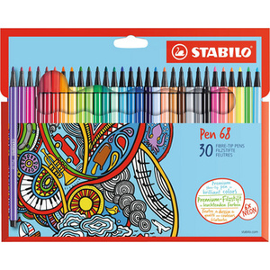 FEUTRE STABILO PEN 68 1MM ETUIDE 30 ASSORTIS