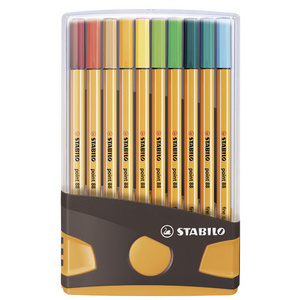 FEUTRE STABILO 88 PTE. FINE 0,4MM PARADE DE 20 ASSORTIS