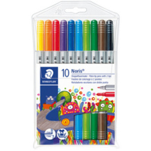 STAEDTLER Feutre de coloriage double pointe Noris,étui de 10