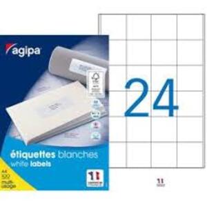 agipa Etiquette universelle, 50 x 50 mm, coins droits