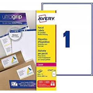 AVERY Etiquette d'expédition, 199,6 x 289,1 mm, blanc