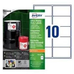 AVERY Etiquettes extrêmes, polyéthylène, 99 x 57 mm