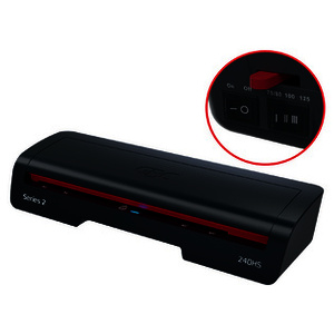 GBC Plastifieuse 240HS, jusqu'au format A3, noir/rouge