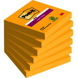 Post-it Bloc-notes super sticky notes, 76x76 mm, ultrajaune