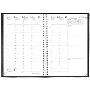 QUO VADIS Agenda 'Ministre S', 160 x 240 mm, 2026, noir