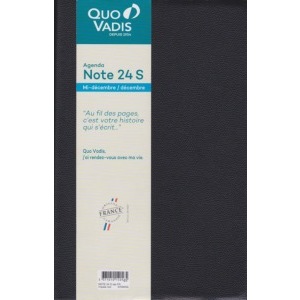 QUO VADIS Agenda 'Note 24 S', 160 x 240 mm, 2026, noir