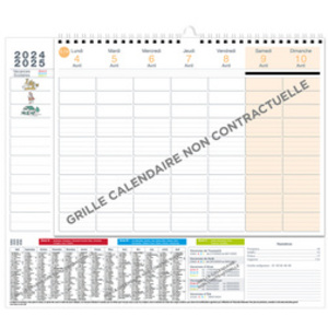 QUO VADIS Calendrier FAMILY PLANNER HEBDO, 2025/2026