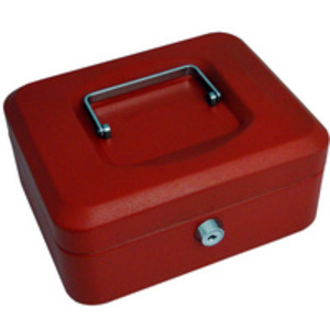 pavo Caisse à monnaie, (L)300 x (P)240 x (H)90 mm, rouge