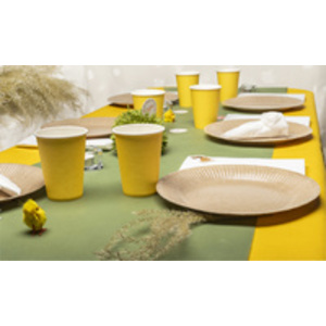 PROnappe Gobelet en carton, 0,2 l, jaune