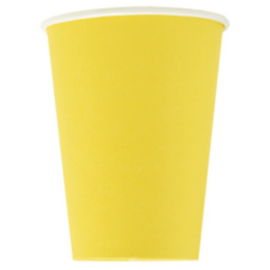 PROnappe Gobelet en carton, 0,2 l, jaune