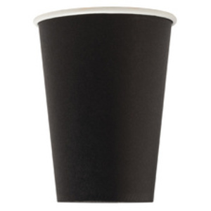 PROnappe Gobelet en carton, 0,2 l, noir