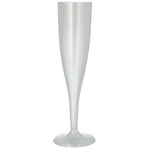 PAPSTAR Flûte à champagne réutilisable, 0,1 l, 10 pièces