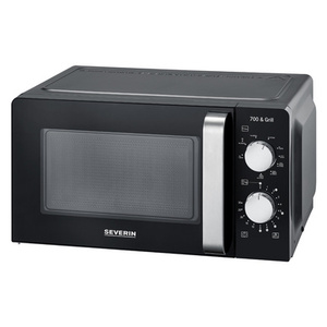 SEVERIN Micro-ondes MW 7781, fonction grill, noir/argent