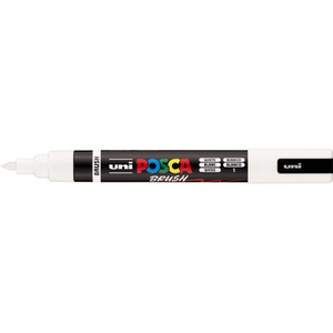 POSCA Marqueur à pigment PC-5BR BRUSH, blanc