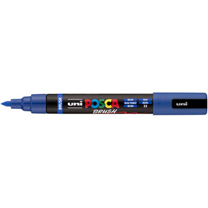 POSCA Marqueur à pigment PC-5BR BRUSH, bleu foncé