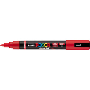 POSCA Marqueur à pigment PC-5BR BRUSH, rouge