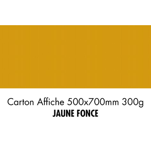 folia Carton de bricolage, (L)500 x (H)700 mm, jaune foncé