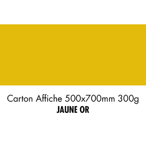 folia Carton de bricolage, (L)500 x (H)700 mm, jaune or