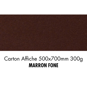 folia Carton de bricolage, (L)500 x (H)700 mm, marron foncé