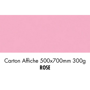 folia Carton de bricolage, (L)500 x (H)700 mm, rose