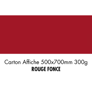 folia Carton de bricolage, (L)500 x (H)700 mm, rouge foncé