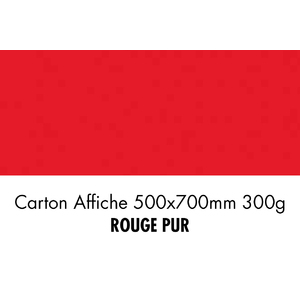 folia Carton de bricolage, (L)500 x (H)700 mm, rouge pur