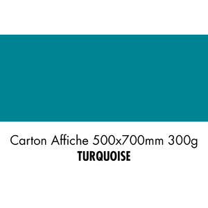 folia Carton de bricolage, (L)500 x (H)700 mm, turquoise