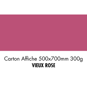 folia Carton de bricolage, (L)500 x (H)700 mm, vieux rose
