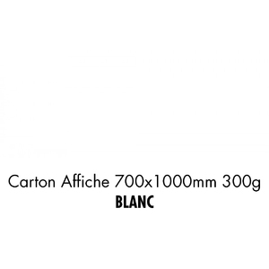 folia Carton de bricolage, (L)1.000 x (H)700 mm, blanc