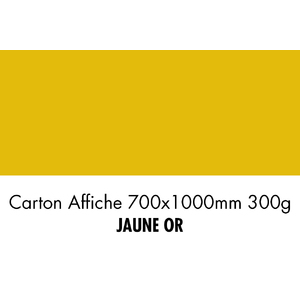 folia Carton de bricolage, (L)1.000 x (H)700 mm, jaune doré