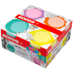 Kores Pâte à modeler 'Magic Clay Pastel', assorti