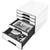 MODULE CLASS. WOW CUBE 5 TIROIRS  BLANC/NOIR