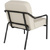 PAPERFLOW Fauteuil visiteur MEDSO RUND S, simili-cuir, crème