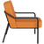 PAPERFLOW Fauteuil visiteur MEDSO RUND S simili-cuir, orange
