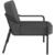 PAPERFLOW Fauteuil visiteur MEDSO RUND M, tissu, anthracite