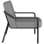 PAPERFLOW Fauteuil visiteur MEDSO RUND M, simili-cuir, gris