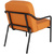 PAPERFLOW Fauteuil visiteur MEDSO RUND M simili-cuir, orange