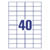AVERY Zweckform Etiquette universelle, 52,5 x 29,7 mm, blanc