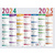 EXACOMPTA Calendrier Multicolore 2024/2025, 295 x 220 mm