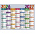 EXACOMPTA Calendrier Multicolore, 2026/2027, 430 x 335 mm